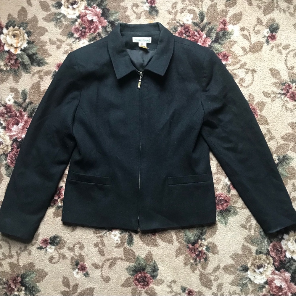 Stephanie Andrews Black Wool Jacket
